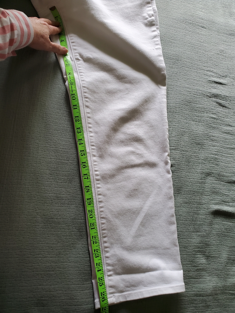 Lands' End White Boyfriend Jeans - Picture 7 of 9